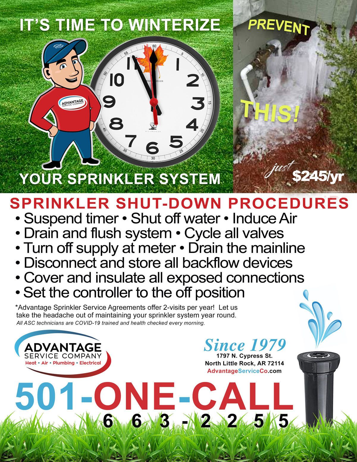 Sprinkler System Winter Visit